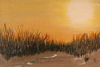 Sonnenuntergang in den Dünen | Acryl auf Leinwand 24 x 30 cm