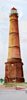 Neuer Leuchtturm Borkum | Aquarell 60 x 30 cm